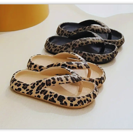 Leopard Print Summer Slippers - Samarz.com