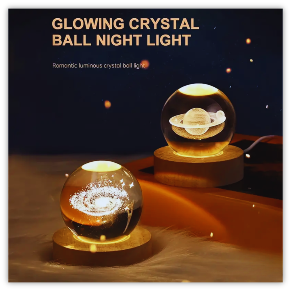 LunaGlow™ Galaxy LED Night Light Ball 