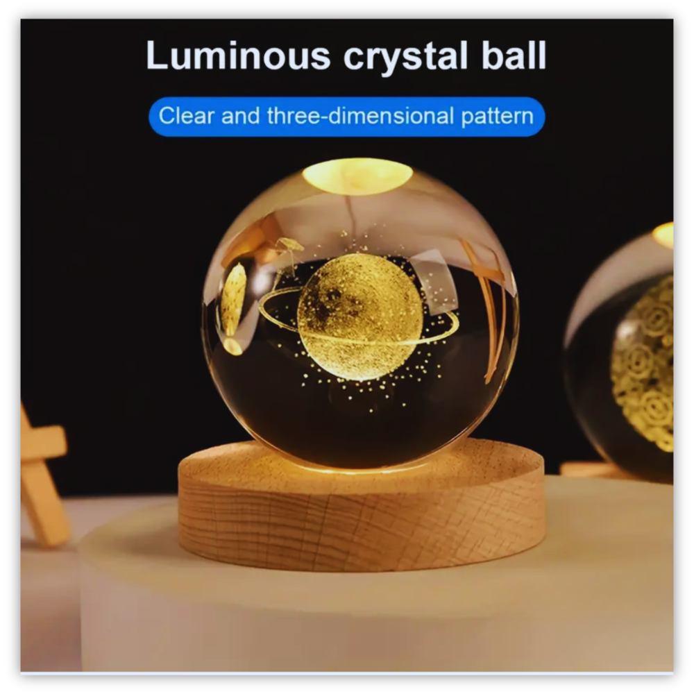 LunaGlow™ Galaxy LED Night Light Ball 