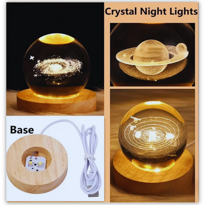 LunaGlow™ Galaxy LED Night Light Ball 