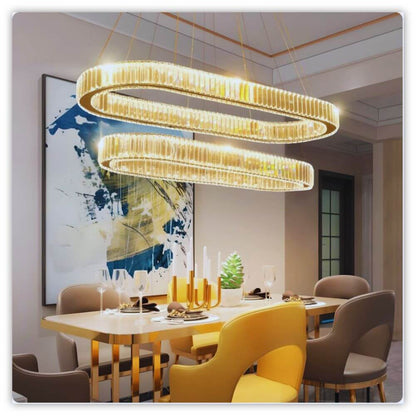 LumièreLux™ LED Crystal Ceiling Pendant-SAMARZ.com