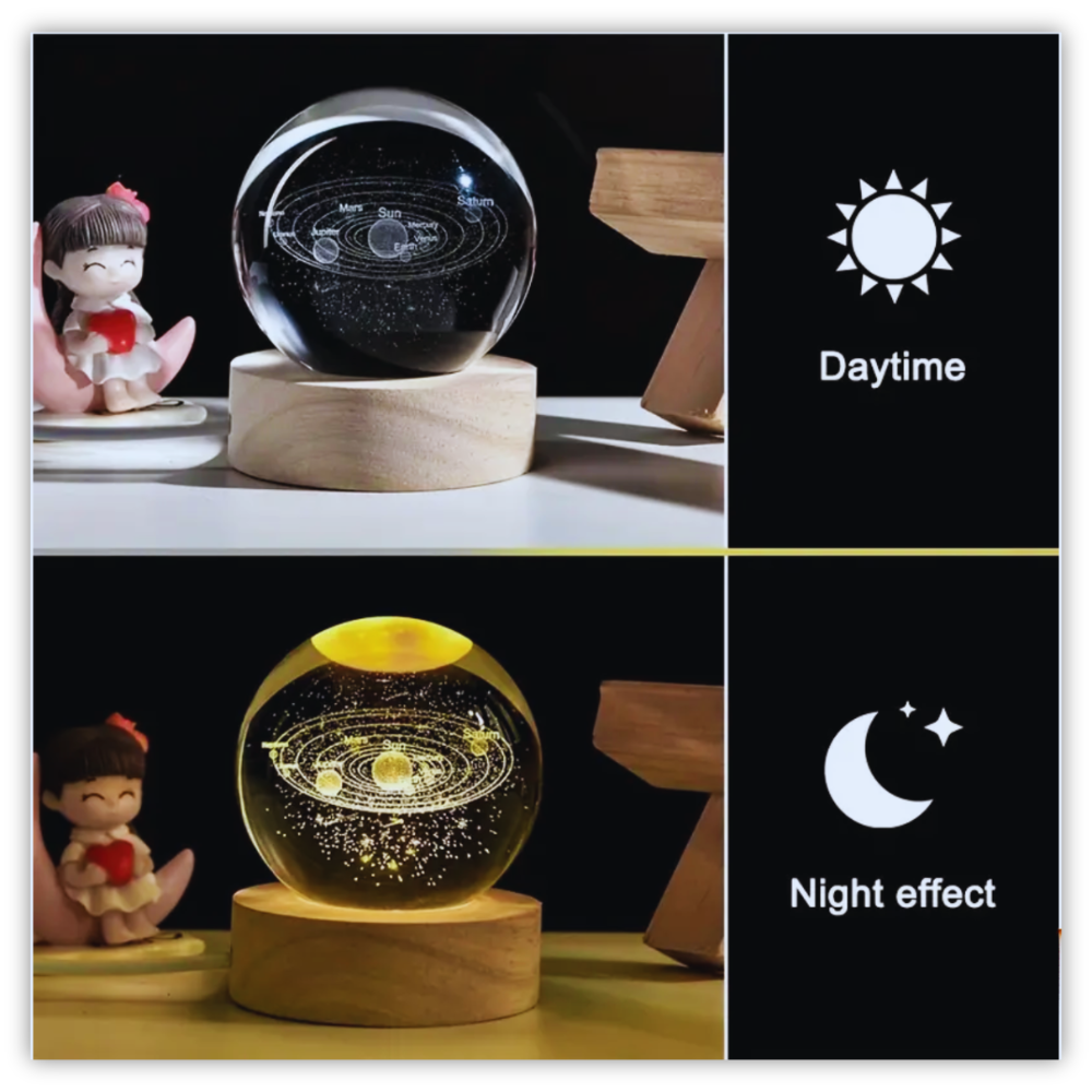 LunaGlow™ Galaxy LED Night Light Ball 