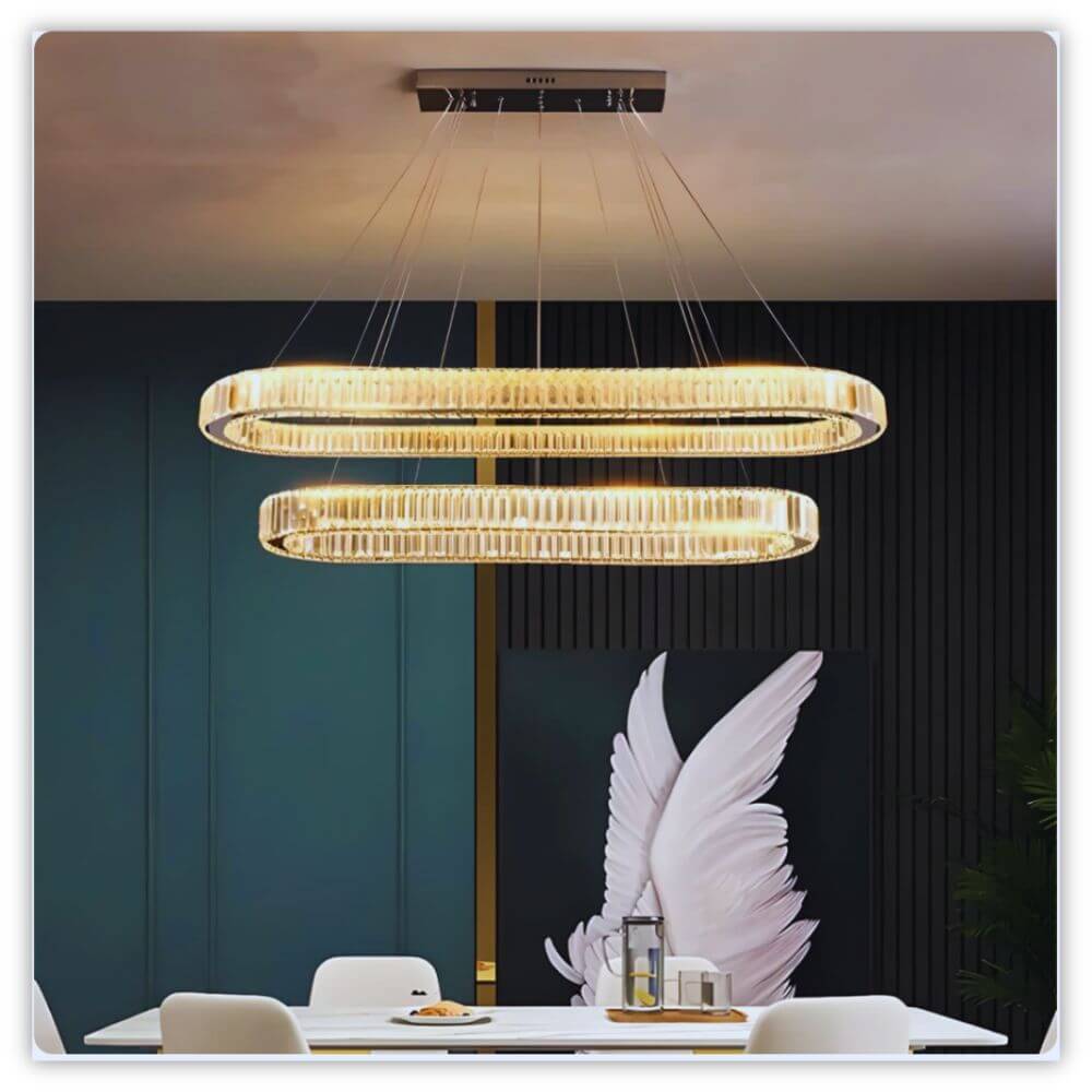 LumièreLux™ LED Crystal Ceiling Pendant-SAMARZ.com