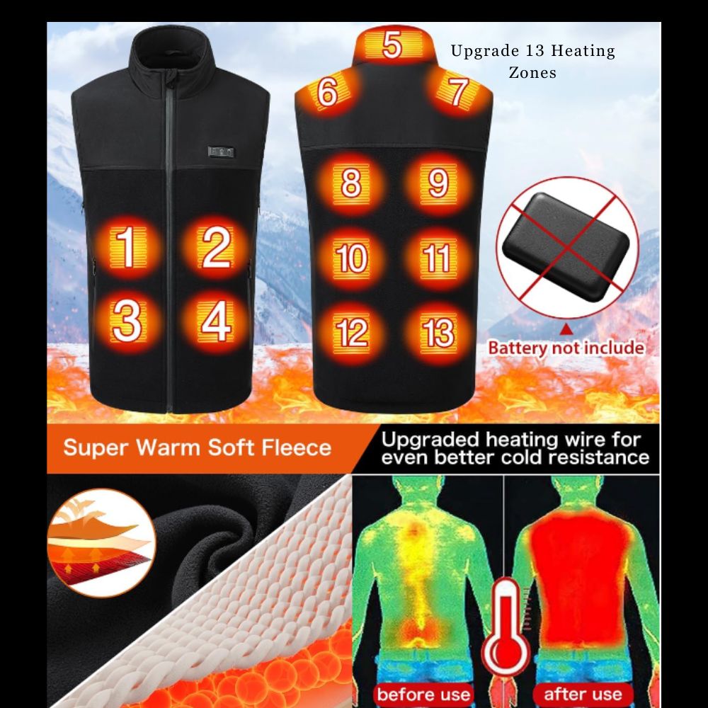 AuraWarm™- Fleece Heated Vest-SAMARZ.com