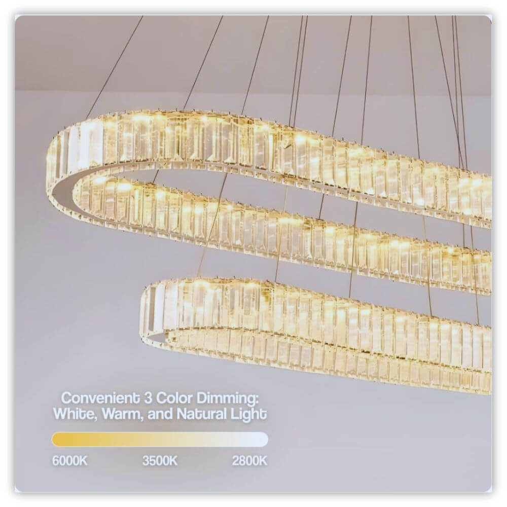 LumièreLux™ LED Crystal Ceiling Pendant-SAMARZ.com