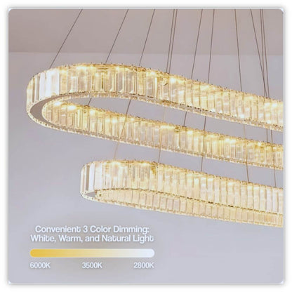 LumièreLux™ LED Crystal Ceiling Pendant-SAMARZ.com