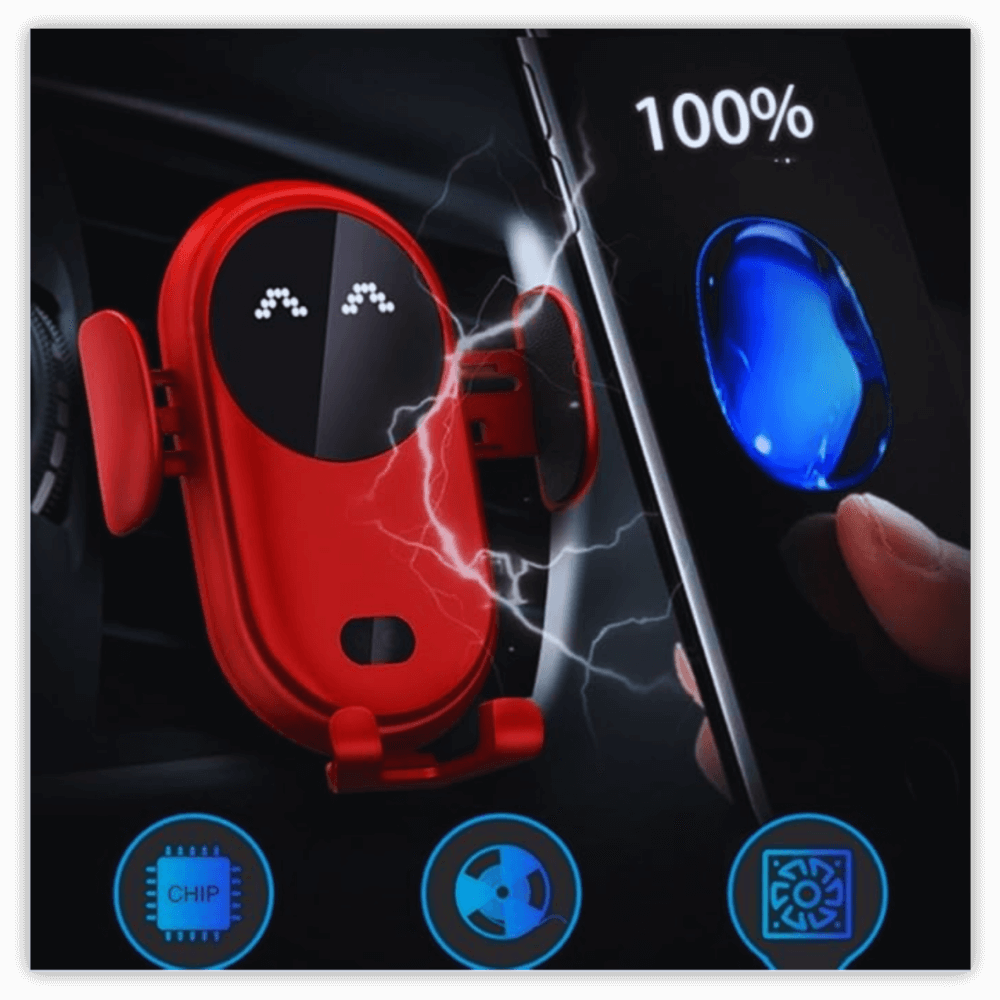 Intelligent Car Wireless Charger Phone Holder - Samarz.com