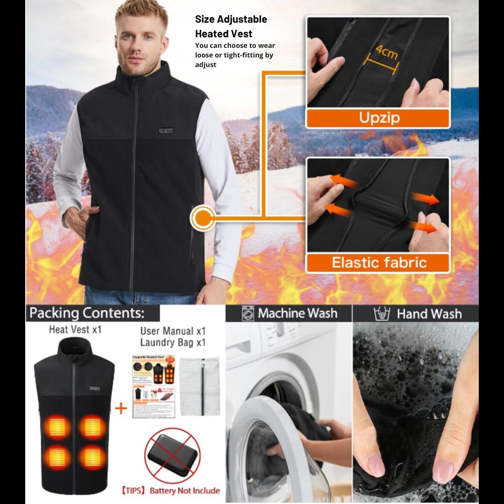 AuraWarm™- Fleece Heated Vest-SAMARZ.com