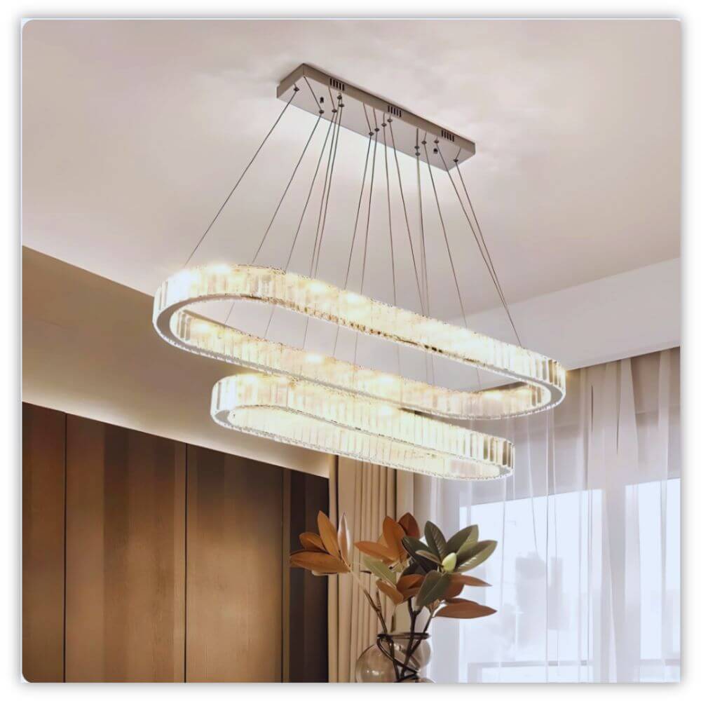 LumièreLux™ LED Crystal Ceiling Pendant-SAMARZ.com