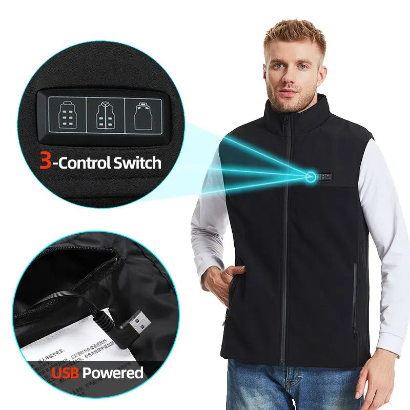 AuraWarm™- Fleece Heated Vest-SAMARZ.com