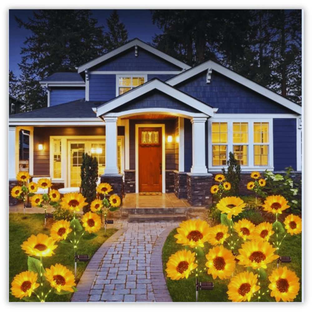 BloomBright Solar Sunflower Lights - Samarz.com