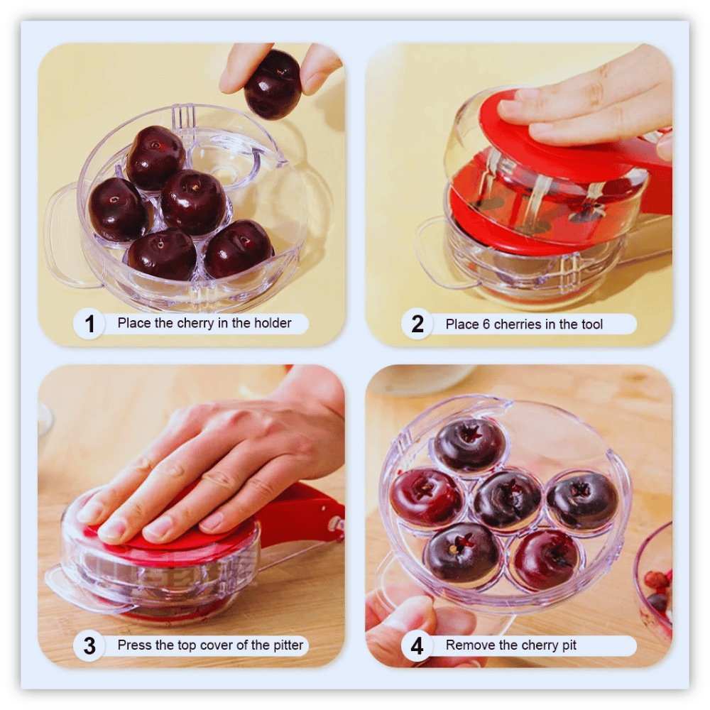 CherryPro Cherry Pitter Tool: Efficient Pitting with Joy 🍒✨ - Samarz.com