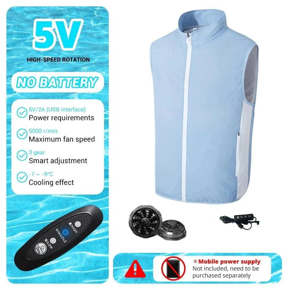 "Cool Breeze 2024 Summer Air-Conditioning Vest" 🌬️👕 - Samarz.com