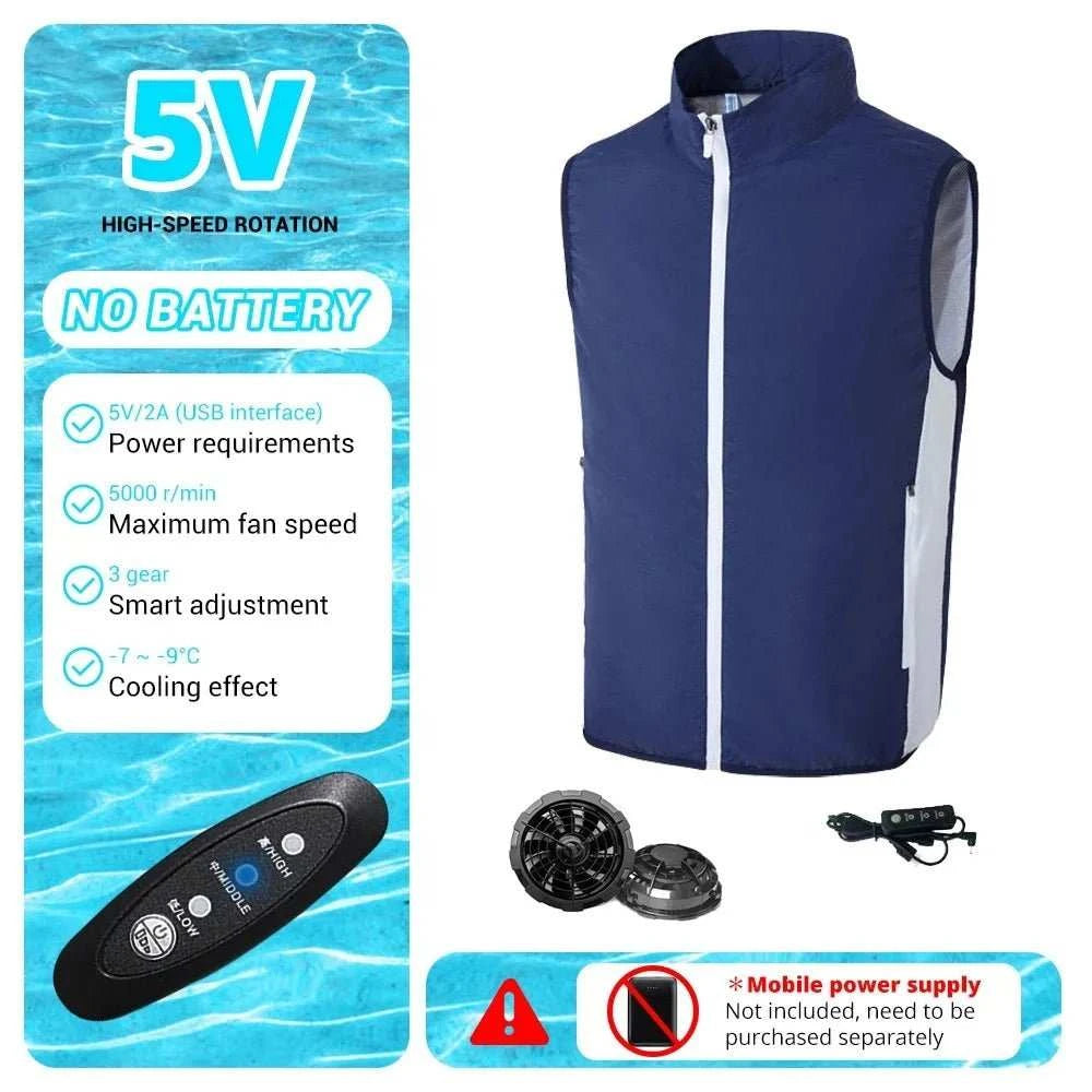 "Cool Breeze 2024 Summer Air-Conditioning Vest" 🌬️👕 - Samarz.com