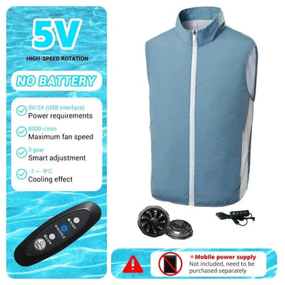 "Cool Breeze 2024 Summer Air-Conditioning Vest" 🌬️👕 - Samarz.com