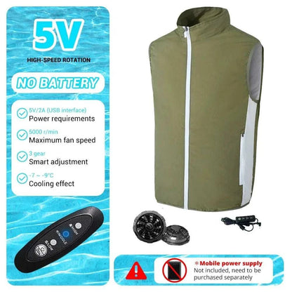 "Cool Breeze 2024 Summer Air-Conditioning Vest" 🌬️👕 - Samarz.com