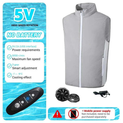 "Cool Breeze 2024 Summer Air-Conditioning Vest" 🌬️👕 - Samarz.com