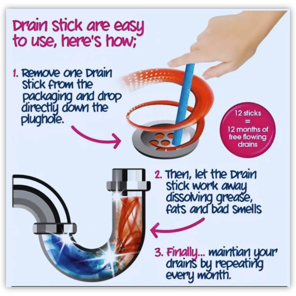 DrainStix™ Magic Drain Rods - Samarz.com