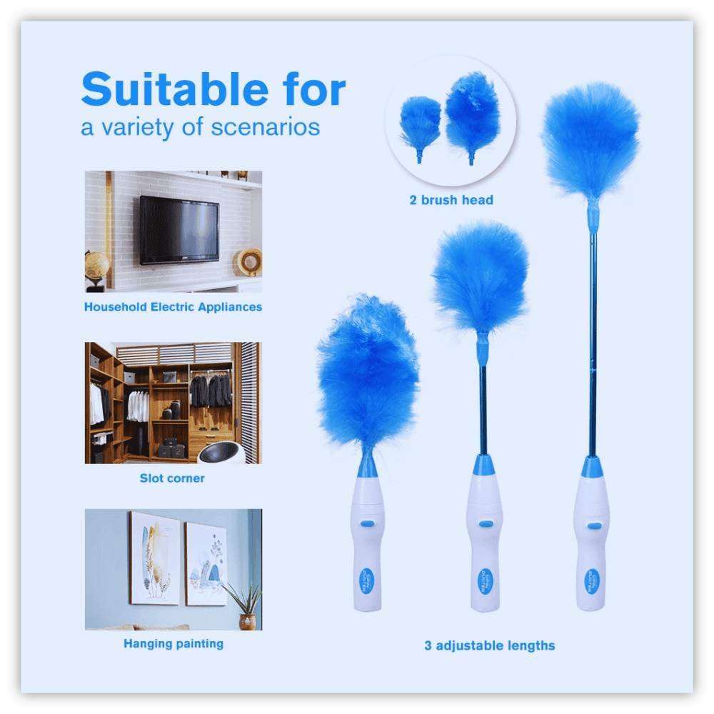 JoyClean Electric Feather Duster – Your Ultimate Cleaning Companion - Samarz.com