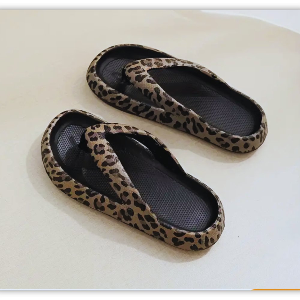 Leopard Print Summer Slippers - Samarz.com