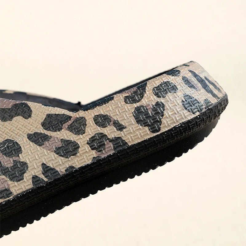 Leopard Print Summer Slippers - Samarz.com