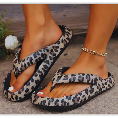 Leopard Print Summer Slippers - Samarz.com