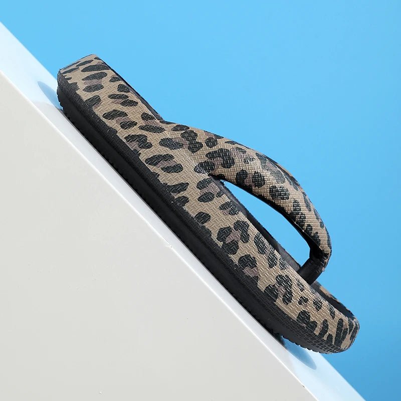 Leopard Print Summer Slippers - Samarz.com