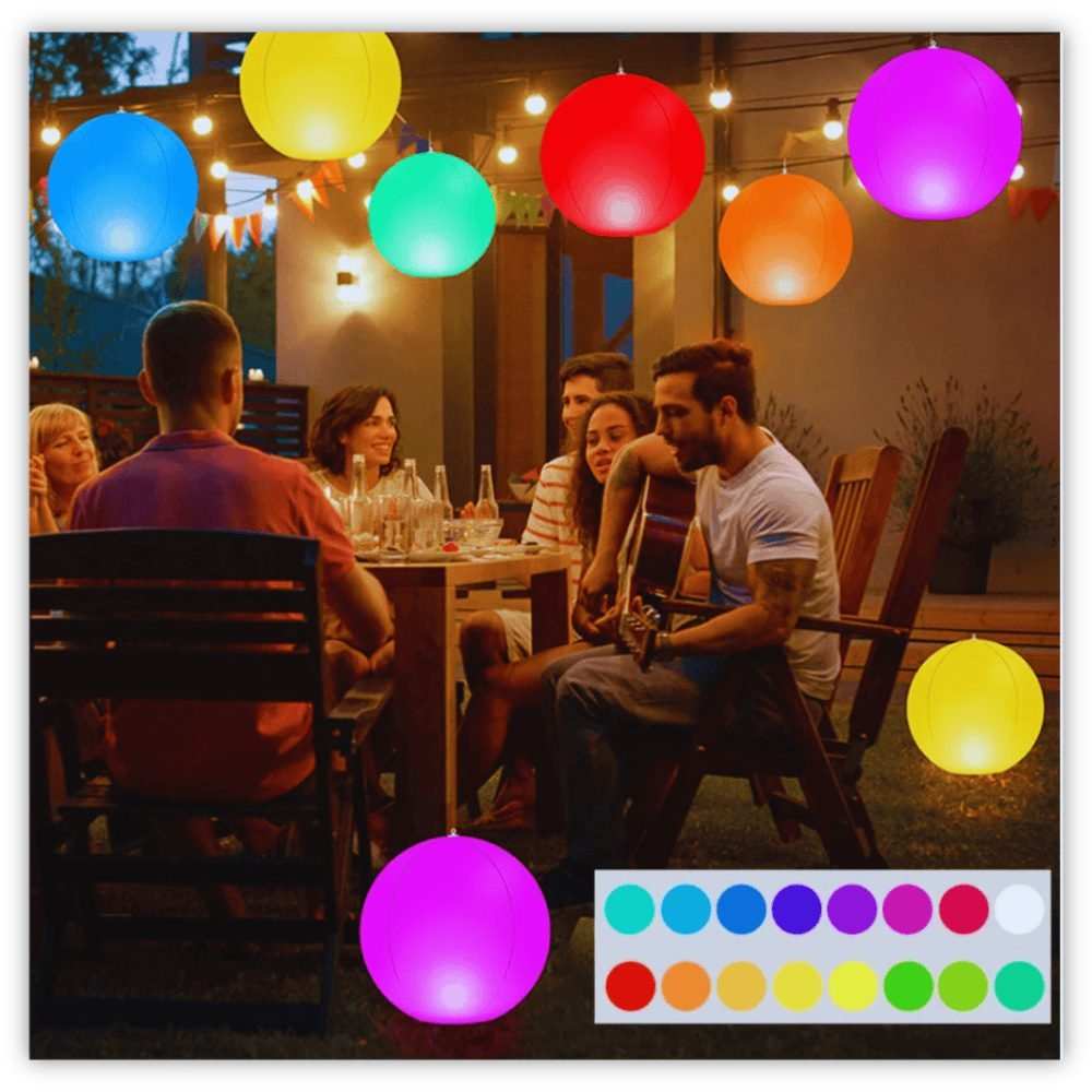 LuminousPlay 16-Color LED Water Ball - Samarz.com